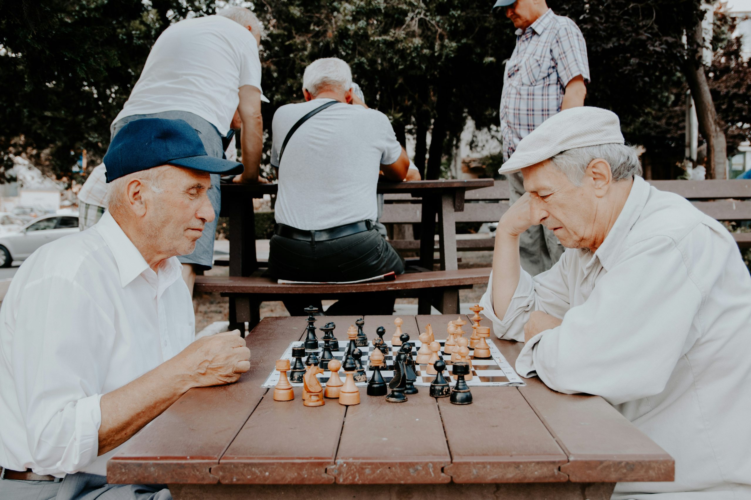 Wessex Healthcare supplies quality mobility products and independent living aids to the less abled and disabled molift raiser mobile patient lift - older men playing chess